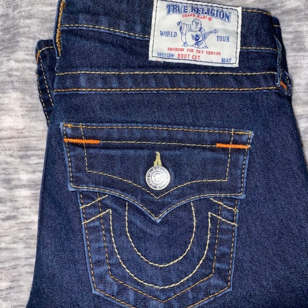 True Religion Dark Wash Bootcut Jeans Size 26